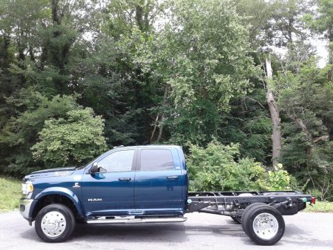 Patriot Blue Pearl Ram 4500 SLT Crew Cab 4x4 Chassis.  Click to enlarge.