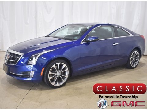 Opulent Blue Metallic Cadillac ATS 2.0T Luxury Coupe.  Click to enlarge.