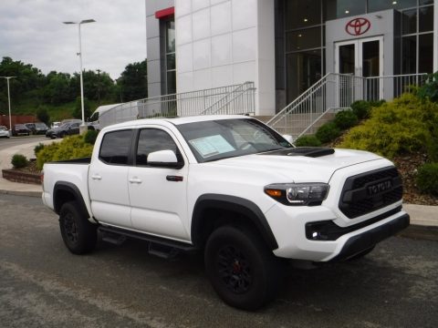 Super White Toyota Tacoma TRD Pro Double Cab 4x4.  Click to enlarge.