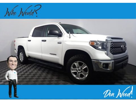 Super White Toyota Tundra SR5 CrewMax 4x4.  Click to enlarge.