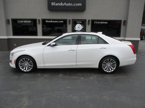 Crystal White Tricoat Cadillac CTS 2.0T Luxury AWD Sedan.  Click to enlarge.