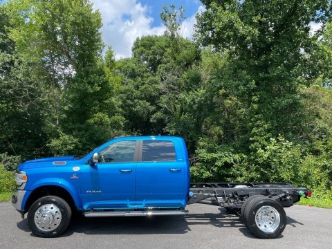 Hydro Blue Pearl Ram 4500 Laramie Crew Cab 4x4 Chassis.  Click to enlarge.