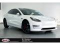 2020 Tesla Model 3 Performance Pearl White Multi-Coat