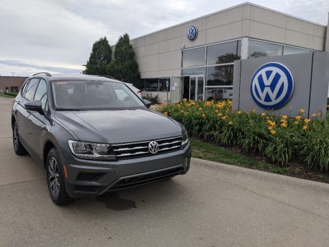 Platinum Gray Metallic Volkswagen Tiguan S.  Click to enlarge.