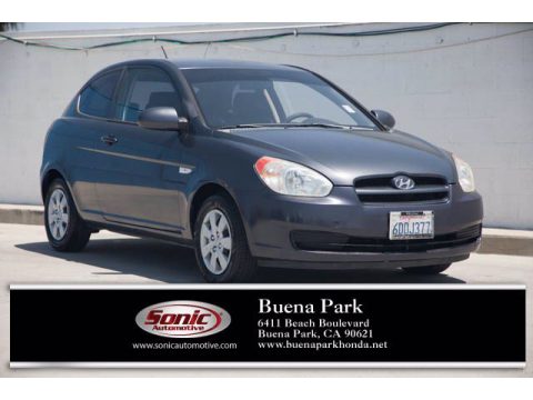 Charcoal Gray Hyundai Accent GS Coupe.  Click to enlarge.