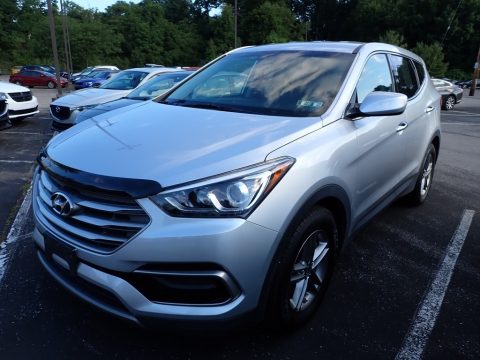 Sparkling Silver Hyundai Santa Fe Sport AWD.  Click to enlarge.