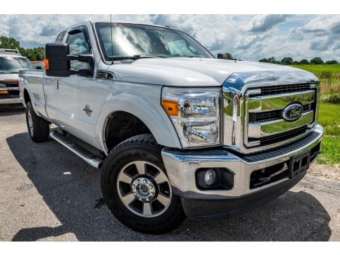 Oxford White Ford F350 Super Duty Lariat SuperCab 4x4.  Click to enlarge.