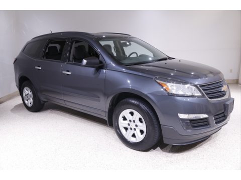 Cyber Gray Metallic Chevrolet Traverse LS.  Click to enlarge.