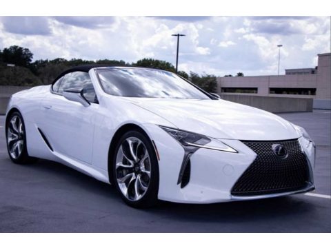Ultra White Lexus LC 500 Convertible.  Click to enlarge.