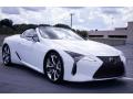 Front 3/4 View of 2021 Lexus LC 500 Convertible #1
