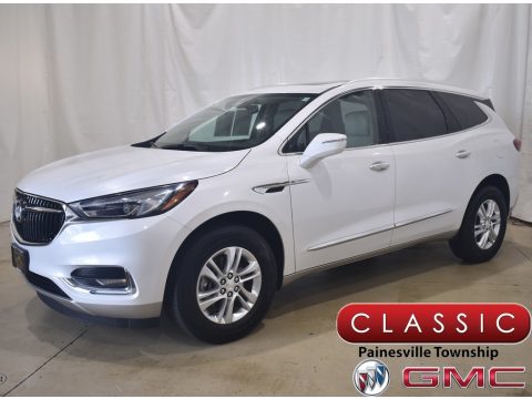 White Frost Tricoat Buick Enclave Essence AWD.  Click to enlarge.