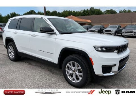 Bright White Jeep Grand Cherokee L Limited 4x4.  Click to enlarge.