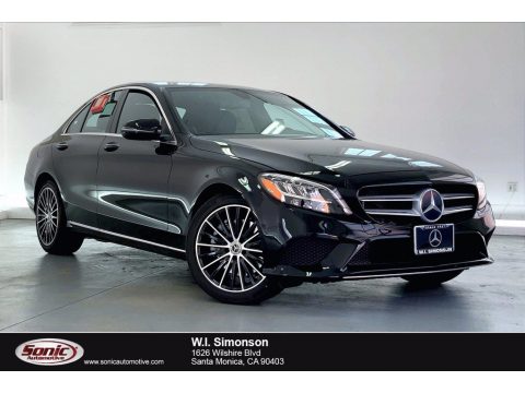 Black Mercedes-Benz C 300 Sedan.  Click to enlarge.