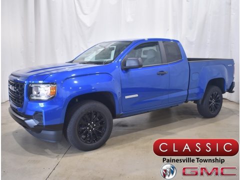Dynamic Blue Metallic GMC Canyon Elevation Extended Cab 4x4.  Click to enlarge.