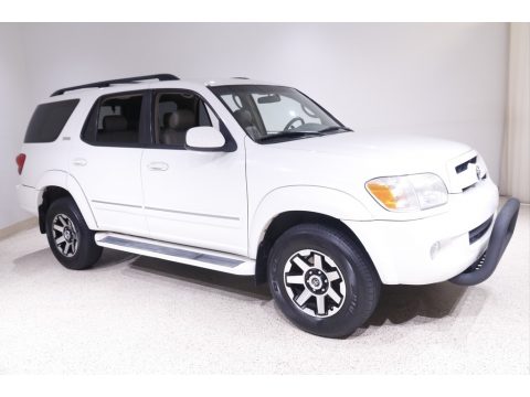 Natural White Toyota Sequoia SR5 4WD.  Click to enlarge.