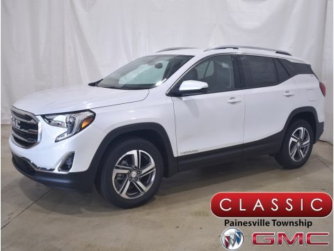 White Frost Tricoat GMC Terrain SLT AWD.  Click to enlarge.