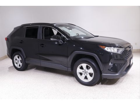 Midnight Black Metallic Toyota RAV4 XLE.  Click to enlarge.
