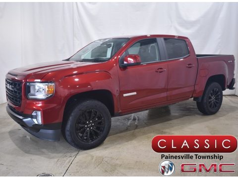 Cayenne Red Tintcoat GMC Canyon Elevation Crew Cab 4WD.  Click to enlarge.