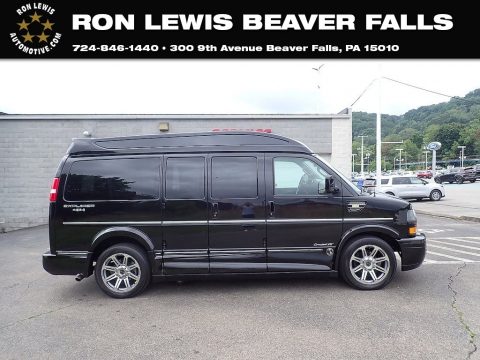 Onyx Black GMC Savana Van 2500 Cargo RV Conversion.  Click to enlarge.