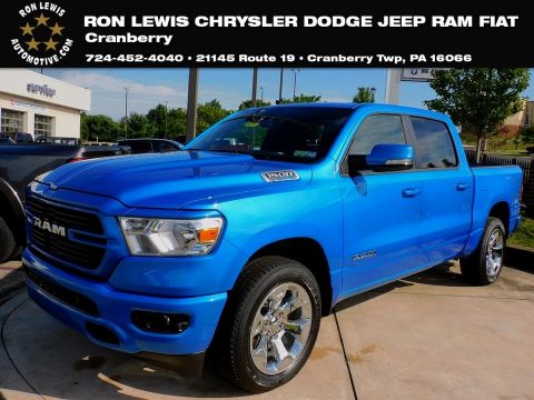 Hydro Blue Pearl Ram 1500 Big Horn Crew Cab 4x4.  Click to enlarge.