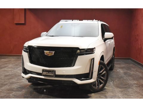 Crystal White Tricoat Cadillac Escalade Sport 4WD.  Click to enlarge.