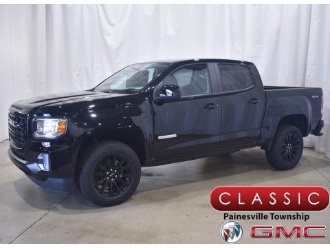 Onyx Black GMC Canyon Elevation Crew Cab 4WD.  Click to enlarge.