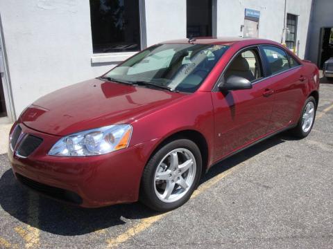 Performance Red Metallic Pontiac G6 GT Sedan.  Click to enlarge.