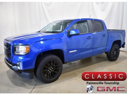 Dynamic Blue Metallic GMC Canyon Elevation Crew Cab 4WD.  Click to enlarge.
