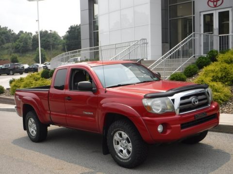 Barcelona Red Metallic Toyota Tacoma V6 SR5 Access Cab 4x4.  Click to enlarge.