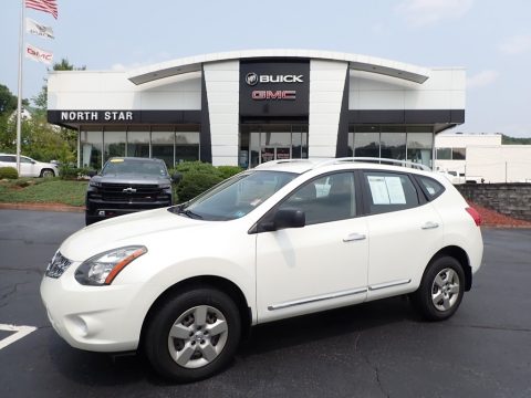 Pearl White Nissan Rogue Select S AWD.  Click to enlarge.