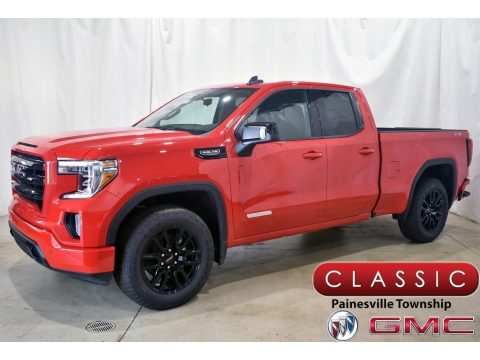 Cardinal Red GMC Sierra 1500 Elevation Double Cab 4WD.  Click to enlarge.