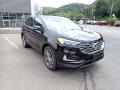 Front 3/4 View of 2021 Ford Edge Titanium AWD #3