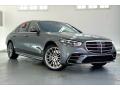 Front 3/4 View of 2021 Mercedes-Benz S 580 4Matic Sedan #12