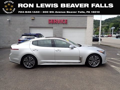 Silky Silver Kia Stinger Premium AWD.  Click to enlarge.