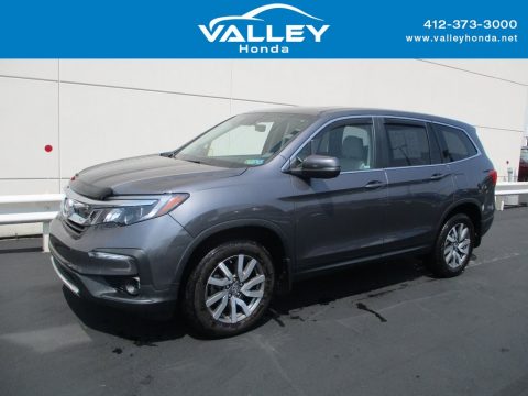 Modern Steel Metallic Honda Pilot EX-L AWD. Click to enlarge. Modern Steel Metallic Honda Pilot EX-L AWD. Click to enlarge.