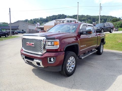 Deep Garnet Metallic GMC Sierra 2500HD Denali Crew Cab 4x4.  Click to enlarge.