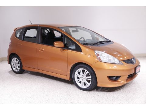Orange Revolution Metallic Honda Fit Sport.  Click to enlarge.