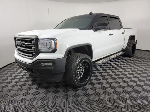 Summit White GMC Sierra 1500 SLT Crew Cab 4WD.  Click to enlarge.