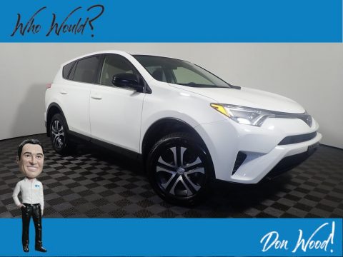 Super White Toyota RAV4 LE.  Click to enlarge.