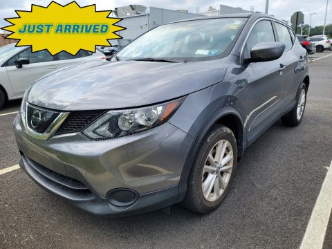 Gun Metallic Nissan Rogue Sport S AWD.  Click to enlarge.