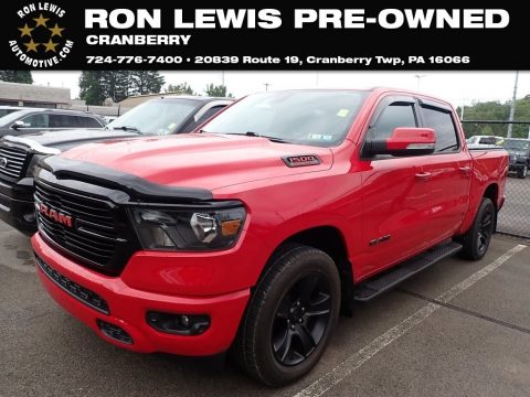 Flame Red Ram 1500 Big Horn Night Edition Crew Cab 4x4.  Click to enlarge.