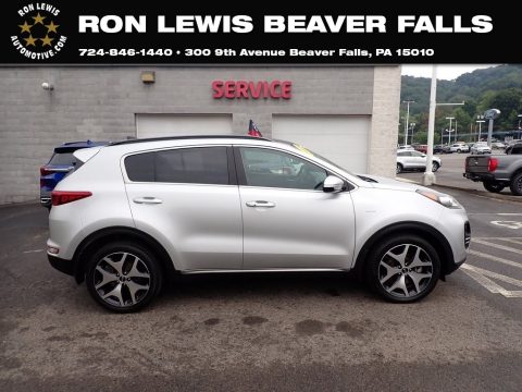 Sparkling Silver Kia Sportage SX Turbo AWD.  Click to enlarge.