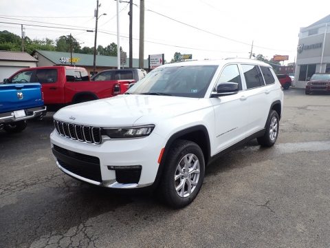 Bright White Jeep Grand Cherokee L Limited 4x4.  Click to enlarge.