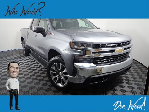 Satin Steel Metallic Chevrolet Silverado 1500 LT Crew Cab 4x4.  Click to enlarge.