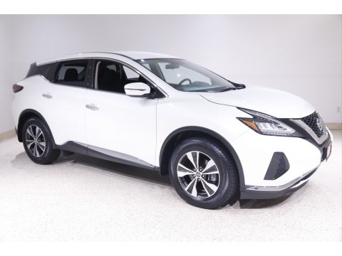 Pearl White Tricoat Nissan Murano S AWD.  Click to enlarge.