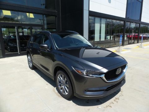 Machine Gray Metallic Mazda CX-5 Grand Touring AWD.  Click to enlarge.