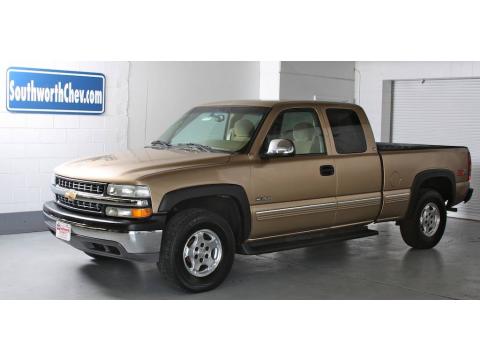 Sunset Gold Metallic Chevrolet Silverado 1500 LS Extended Cab 4x4.  Click to enlarge.