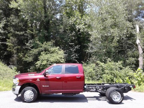 Delmonico Red Pearl Ram 3500 Laramie Crew Cab 4x4 Chassis.  Click to enlarge.