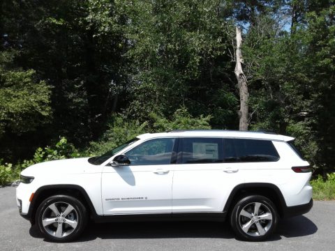 Bright White Jeep Grand Cherokee L Limited 4x4.  Click to enlarge.