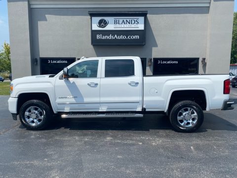 White Frost Tricoat GMC Sierra 3500HD Denali Crew Cab 4WD.  Click to enlarge.